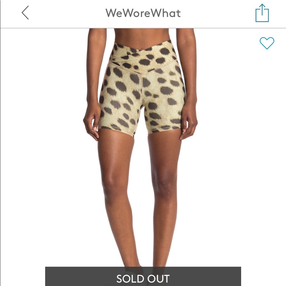 WeWoreWhat splice legging leopard tan
